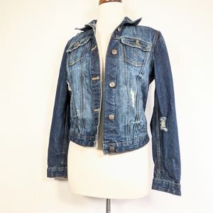 Zara Trafaluc Premium wash denim jacket L